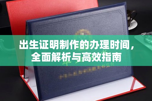 驿城出生证明制作的办理时间，全面解析与高效指南